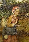 Charles M Russell The fern gatherer Sweden oil painting artist